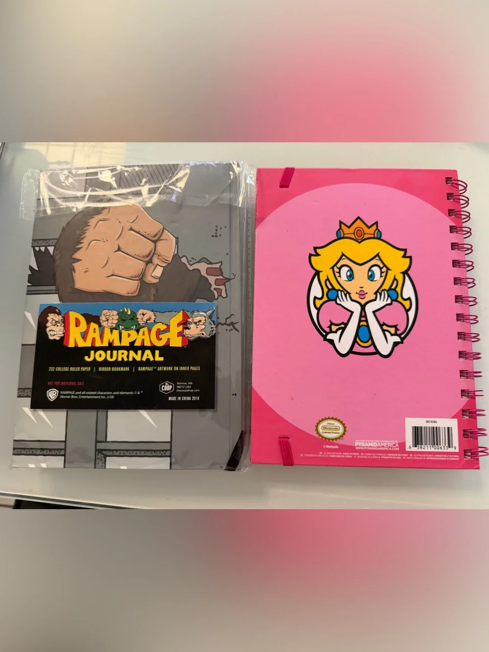 Rampage Princess Artwork Spiral Notebook - Bright Pink Cover